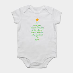 Luke 2:11 Christmas Verse Baby Bodysuit